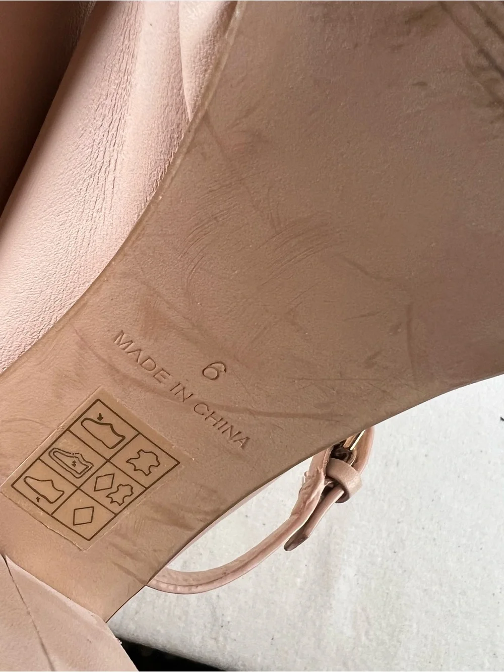 Topshop Blush Peep-Toe Ankle Strap Platform Heels